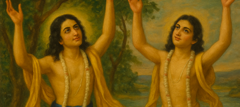 NItyananda Prabhu and Sri Chaitanya Mahaprabhu.