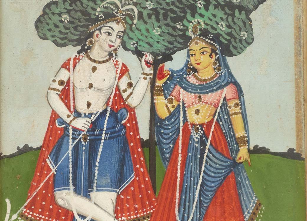Bengali image of Balaram and Revati (wife)